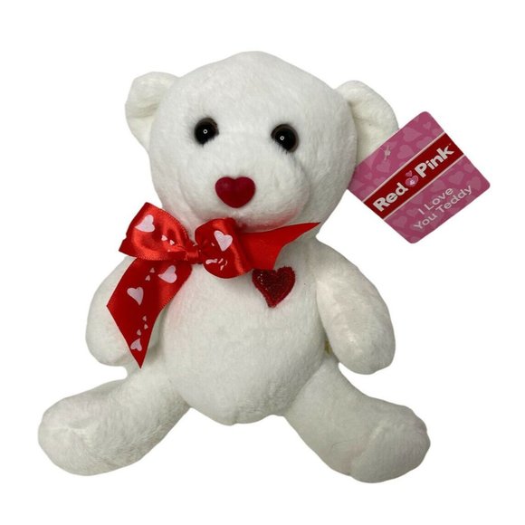 dan dee white teddy bear